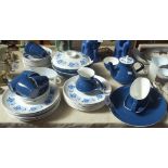 Retro Poole Pottery dinner service and matching tea set