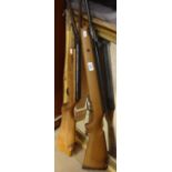 SMK 5.5 air rifle, and Relum Tornado air rifle, with carrying cases