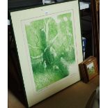 Alan Lumsden, limited edition lithograph, Sunday afternoon, no. 56/75, 19" x 23", framed
