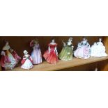 6 Royal Doulton ladies