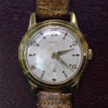 A gent's Dominex gold plated-cased wristwatch