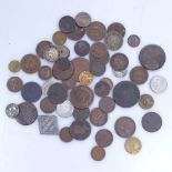 George III cartwheel pennies, and other British and foreign coinage