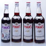 3 x litre bottles of Pimm's, and another Pimm's blackberry and elderflower (4)