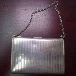 A small Edwardian silver lady's purse