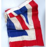 A machined cotton Union Jack, 175cm