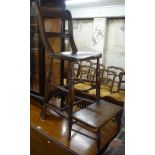 A Victorian pine chair-back clerks stool