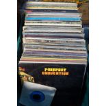 A box of Vintage LP records