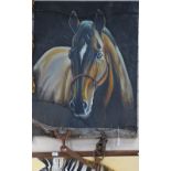 Clive Fredriksson, oil on canvas, horse study, 35.5" x 27.5", unsigned, unframed