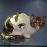 A Winstanley cat figure, length 30cm