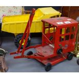 A Tri-ang toy crane, and a Tonka tipper-truck, L46cm