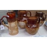 4 Doulton Harvest jugs, tallest 20.5cm