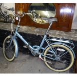 A Vintage BSA folding bicycle