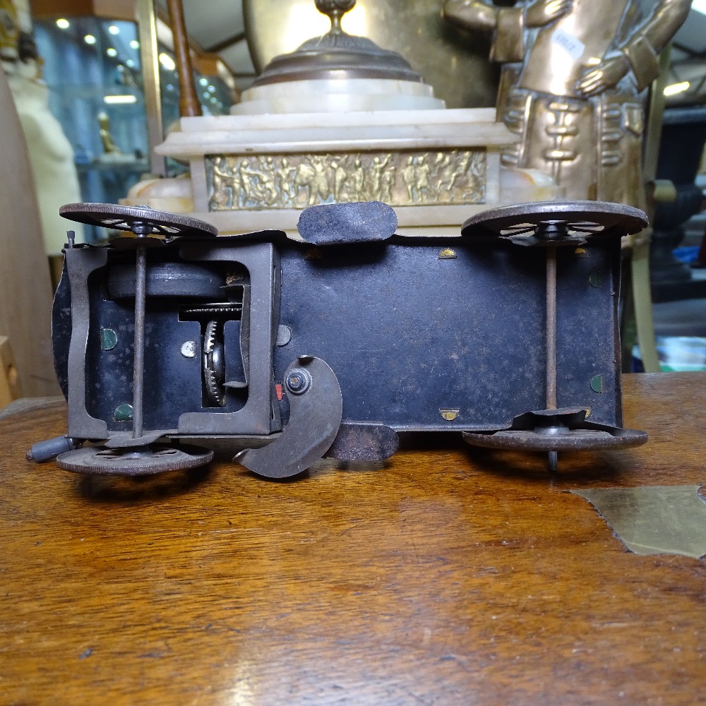 An Antique tinplate clockwork Veteran car, Britain's soldiers, and other diecast animals, cart etc - Image 7 of 8