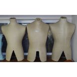 3 Vintage half mannequins