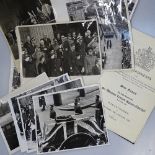 Press photographs and ephemera relating to the State Funeral of Winston Churchill