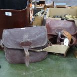 2 Holland & Holland cartridge bags and a cartridge belt