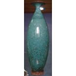 A Chinese turquoise glazed vase, 29cm