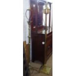 2 Victorian brass telescopic standard lamps