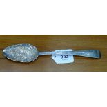 A 19th century silver berry spoon