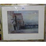 Norman Twyman, pair of watercolours, industrial scenes, initialled, 10.5" x 14", framed (2)