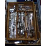 2 boxes of mixed plated cutlery