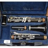 A Boosey and Hawkes Regent clarinet, cased