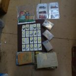 22 sets of cigarette cards, posters and 1929 Lucie Attwell calendar