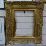 An ornate gilt-gesso frame, with Sotheby's label verso, internal measurements 15.5" x 11.5"