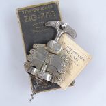 A boxed French Le Tire-Bouchon Zig-Zag corkscrew with instructions in original box, unused