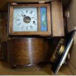 HAC Westminster clock movement (complete), an Art Deco marble clock, a 2-train mantel clock, a