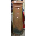 A terracotta chimney pot, H90cm