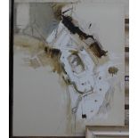 R Chomik, large oil on canvas, abstract study, signed and dated '07, 47" x 39.5", unframed