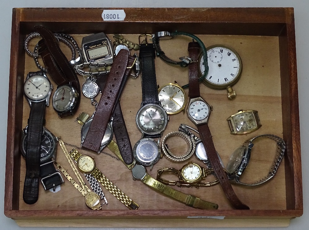 A collection of gents and ladies wristwatches