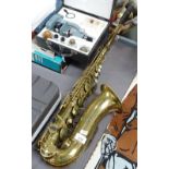 A Calvert brass saxophone