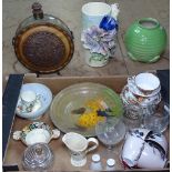 A box of china including Royal Albert, Rosenthal etc.