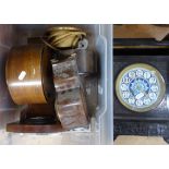 Various mantel clocks