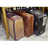 3 Vintage suitcases