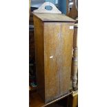 A French oak hanging baker's cabinet, H84cm