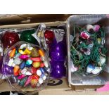 Vintage fairy lights, coloured light bulbs etc