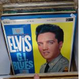 Box of Lp's including Elvis Presley,Stan Kenton etc