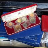 British, Indian and Singapore coin sets, book etc