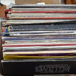 A box of Vintage LP records