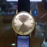 A gent's Favre Leuba Geneve gold plated cased wristwatch