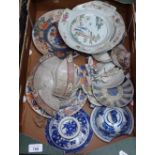 Chinese plates and bowls etc (A/F)
