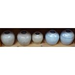 5 various Chinese ginger jars