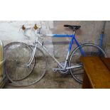 A 1960s/70s Mercier Tour de France style bike with spare wheel