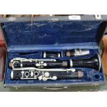 A Vintage clarinet in case