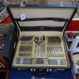 A canteen of Edelstahl stainless steel cutlery for 12 people, in fitted case