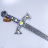 An ornate reproduction Toledo sword, length 116cm