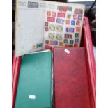 Albums of First Day Covers, and a stamp album
